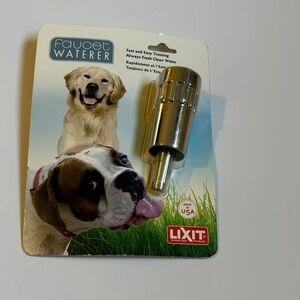 Faucet Waterer Stainless Steel Dog Waterer - Silver
